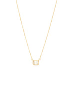 Load image into Gallery viewer, Emerald Cut Bezel-Set Necklace
